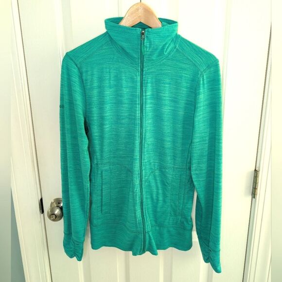 Marmot Full Zip Light Weight Athletic Jacket Heather Green Medium - Picture 12 of 12